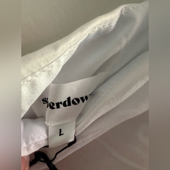 Superdown Rumor Ruched Dress in White Sz L - Picture 7 of 7